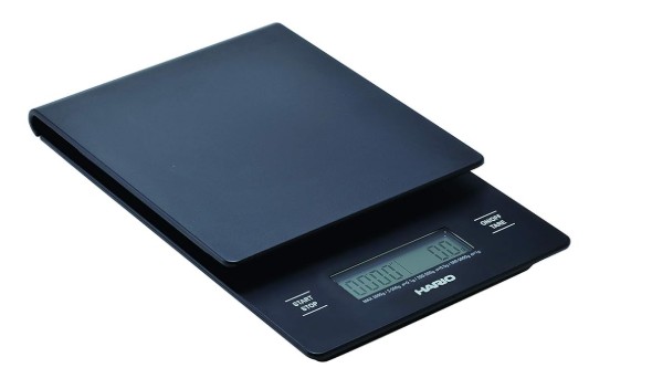 Coffee scale with cup on top